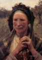 Kopf einer Bäuerin moderne Bauern impressionistischen Sir George Clausen